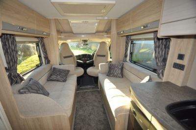 Elddis Accordo Motorhome Interior looking forward