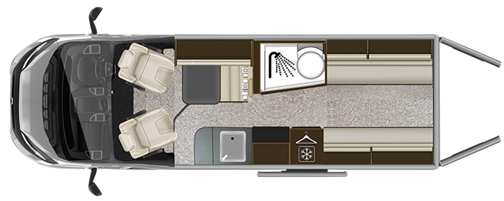 Auto-Trail Tribute 680 Floor Plan