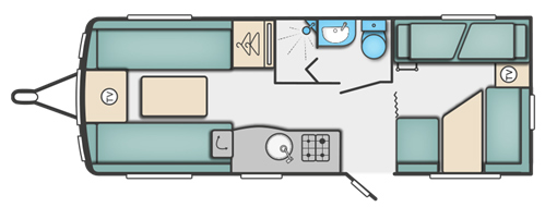 Swift Challenger 590 floor plan