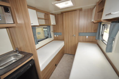 Bailey Pursuit 550 4 caravan interior looking back to lounge