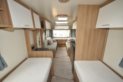 Bailey Pursuit 550 4 caravan interior looking forward