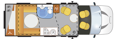 Chausson Travel Line 711 floor plan