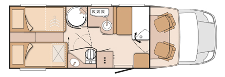 Knaus Sun TI 700 MEG floor plan