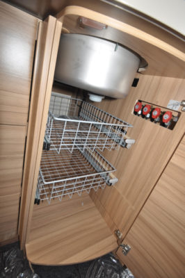 Knaus Sun Ti 700 MEG motorhome undersink storage