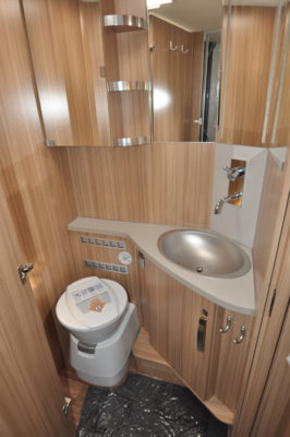 Knaus Sun Ti 700 MEG motorhome washroom