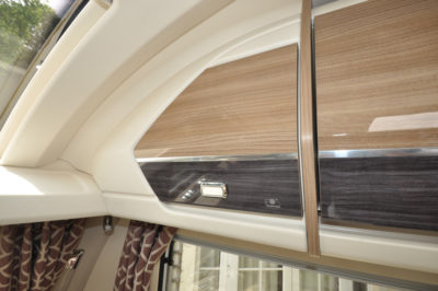 Swift Conqueror 480 caravan overhead storage