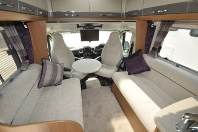 AutoTrail Tracker LB Motorhome Interior looking forwards