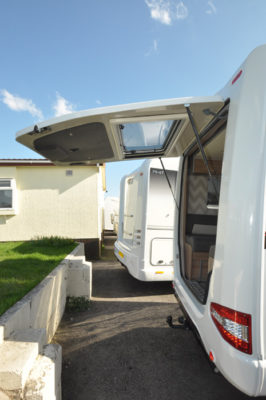 Swift Rio 340 motorhome rear tailgate