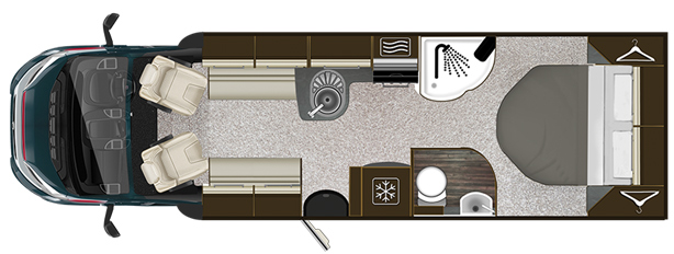 Auto-Trail Delaware HB Floor Plan Auto-Trail Delaware HB Floor Plan