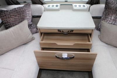Swift Elegance Grande 560 drawer unit in lounge