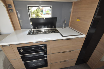 2019 Adria Adora 623 DT Sava caravan kitchen