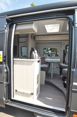 Adria Twin 640 through the door