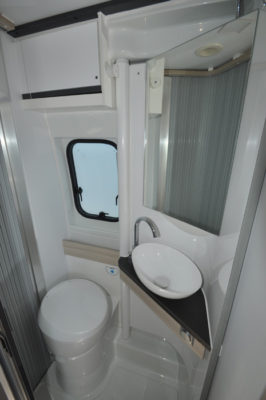 Adria Twin 640 washroom