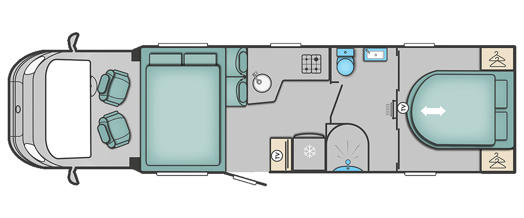 2019 Swift Kon-Tiki 650 Floor plan