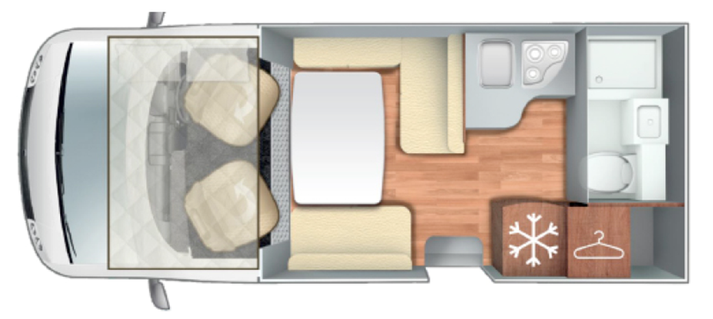 Roller Team Pegaso 590 floor plan