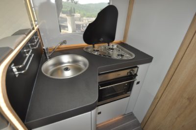 Roller Team Pegaso 590 motorhome kitchen