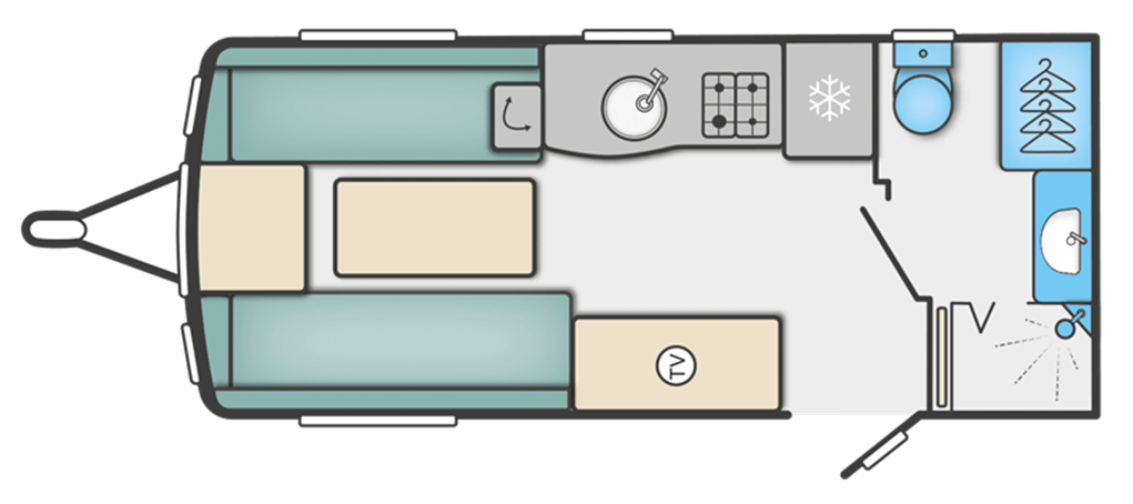 Swift Eccles 480 Caravan Floor Plan