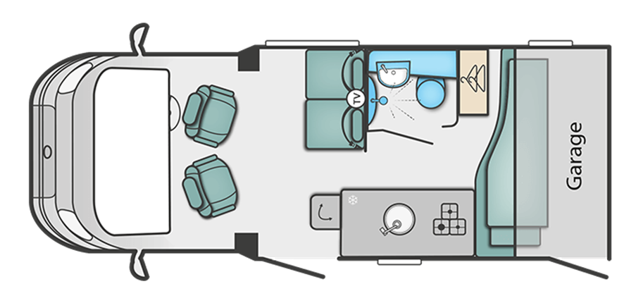 Swift Escape Compact 205 Floor Plan