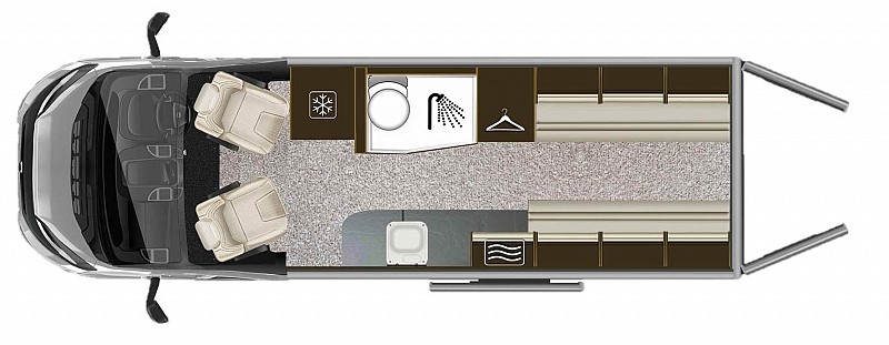 2019 Auto-Trail V-Line 634 SE floorplan