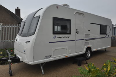 Bailey Phoenix 640 caravan outside