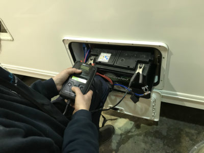 caravan service battery checks