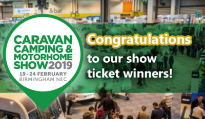 2019 Caravan, Camping and Motorhome Show ticket winners revealed! thumbnail