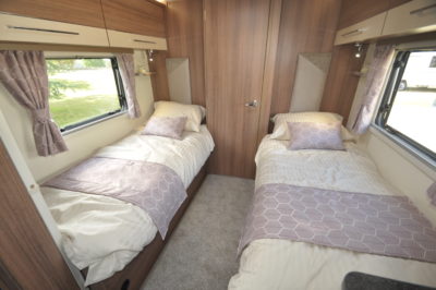 2019 Bailey Pegasus Grande Rimini bedroom