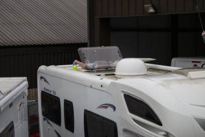 Motorhome roof cleaning