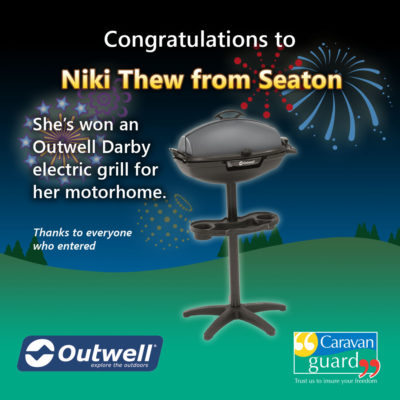 Outwell Darby Grill competition winner
