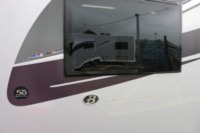 2019 Buccaneer Aruba caravan side window