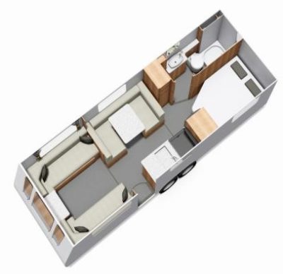 2019 Buccaneer Aruba caravan floorplan