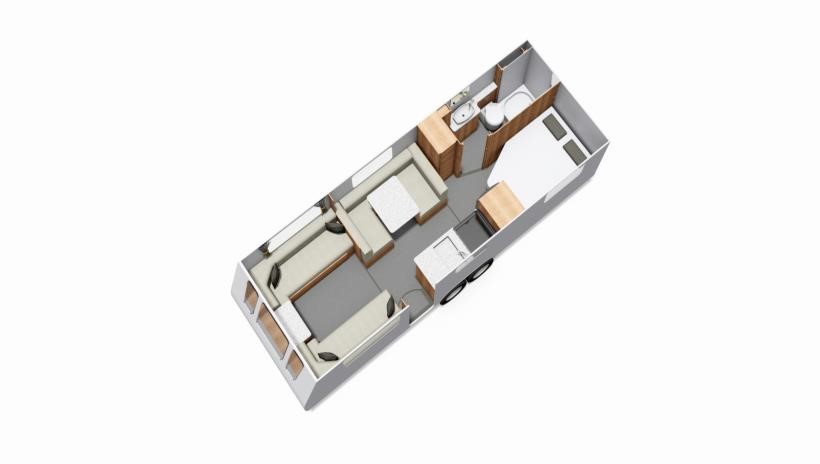 2019 Buccaneer Aruba caravan floorplan