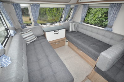 2019 Swift Sprite Super Quattro DB caravan lounge