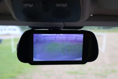 Motorhome reversing camera screen