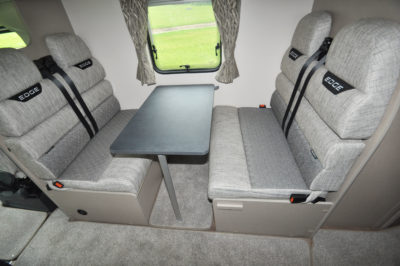 2020 Swift Edge 476 motorhome dinette