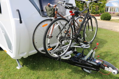 2020 Bailey Discovery caravan bike rack