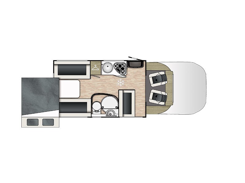 2019 Benimar Primero 283 motorhome floorplan