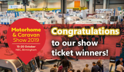 Motorhome and Caravan Show 2019 ticket winners thumbnail