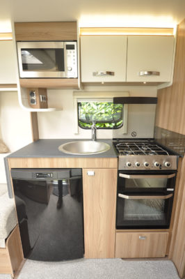 2020 Swift Sprite Super Quattro EB caravan kitchen