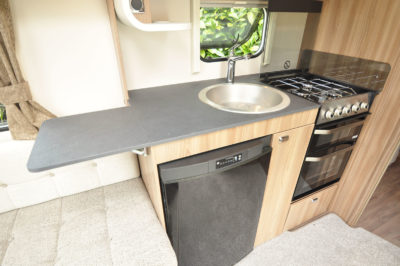 2020 Swift Sprite Super Quattro EB caravan kitchen