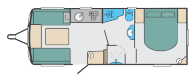 2020 Swift Sprite Super Quattro EB caravan floorplan