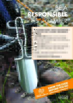 Scottish Outdoor Access code Trowel Poster
