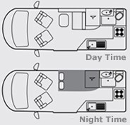 2020 Murvi Pimento XL motorhome floorplan