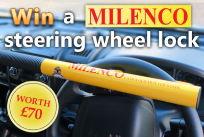 Win Milenco steering wheel lock for your motorhome thumbnail