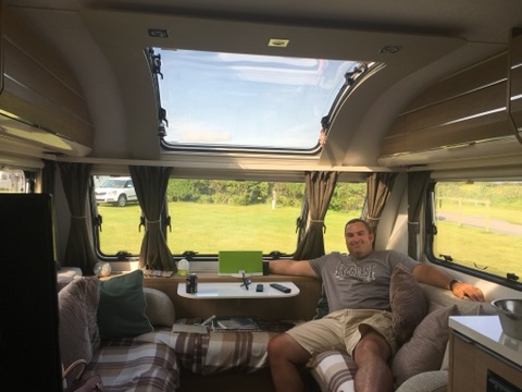 inside an 8ft wide caravan