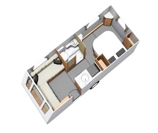 2020 Elddis Avanté 454 caravan floorplan