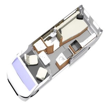 2020 Elddis Autoquest CV60 campervan floorplan 2020 Elddis Autoquest CV60 campervan floorplan