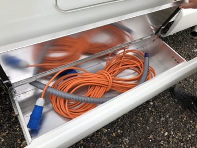 electric hook up cable - essential motorhome accessory