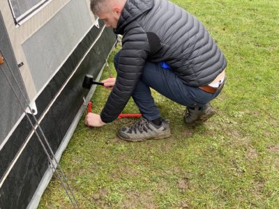 pitching an awning