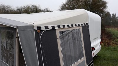 taut awning panel and roof